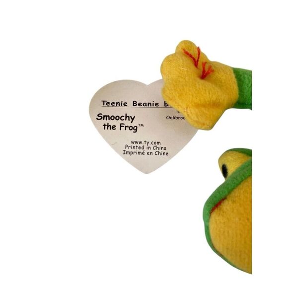 Lot of 3 Smoochy The Frog Ty Teenie Beanie  Knit Socks Finger Puppet - Picture 7 of 15